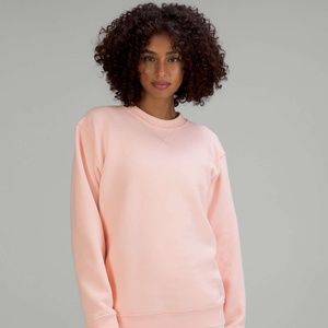 Lululemon All Yours Crew Sweatshirt Pink Mist Size 10